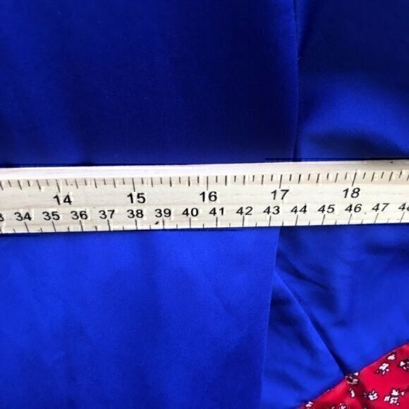 Women's Cabernet Silky Kimono Blue Red S - Picture 7 of 8